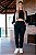 CONJUNTO CALÇA E CROPPED MOLETOM -PRETO - Imagem 1