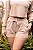 CONJUNTO SHORTS E CROPPED MOLETOM - BEGE - Imagem 3