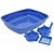 Kit Bandeja Caixa de Areia Higiênica com 2 Comedouros e Pá KitCat para Gatos - Imagem 1