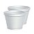Pote de Isopor PT-360 360mL Branco sem Tampa 25 unidades Copobras - Imagem 1
