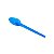 Colher de Plástico Sobremesa Azul 50 unidades - Prafesta - Imagem 2