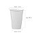 Copo de Papel Biodegradavel 500Ml Branco com 25 Unidades Biopapers - Imagem 2