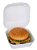 Hamburgueira de Isopor CH-003 Branca 400 unidades Copobras - Imagem 2