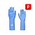 Luva de Borracha Azul (P) Volk - Imagem 2