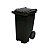 Lixeira Container com Roda 240L Preto - JSN - Imagem 1