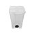 Lixeira Quadrada com Pedal 25L Branca - JSN - Imagem 1