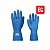 Luva Borracha natural de látex Azul (EG) Silver Slin - Imagem 1