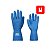 Luva Borracha natural de látex Azul (M) Silver Slin - Imagem 2
