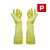 Luva De Borracha Longa Antiderrapante Amarela (P) Vabene - Imagem 1