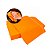 Flanela 28x38cm Laranja 12 unidades Flanell - Imagem 1