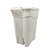Lixeira Retangular Branca c/ Pedal 12 Lt - Plasnew - Imagem 2