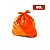Saco para Lixo 60 Litros Coleta Seletiva Especial Laranja 100 unidades - Imagem 1