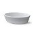 PETISQUEIRA OVAL DE PORCELANA PEQUENA BRANCA - Imagem 7