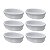 PETISQUEIRA OVAL DE PORCELANA PEQUENA BRANCA - Imagem 9
