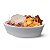 PETISQUEIRA OVAL DE PORCELANA PEQUENA BRANCA - Imagem 8