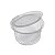 Pote Plástico Redondo Com Tampa 300mL G750 Cristal 200 unidades Galvanotek - Imagem 1