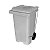 Lixeira Container Cinza com Pedal e Roda 240 Litros - JSN - Imagem 1