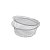 Pote Plástico Redondo Com Tampa 250mL G742M Cristal 200 unidades Galvanotek - Imagem 1