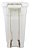 Lixeira Retangular Branca com Pedal 40 Litros Plasnew - Imagem 2