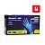 Luva Descartável Nitrílica M Azul 100 unidades Bompack - Imagem 1