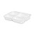Marmitex Isopor 1100ml Quatro Divisórias HF-100/4 c/100 un Fibraform - Imagem 1