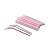 Canudo de Plástico Flexível Branco e Vermelho com 2000 unidades Stawplast - Imagem 1
