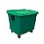 LIXEIRA CONTAINER 1000L C/RODA VERDE LP - Imagem 1