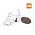 Sapato Babuche Antiderrapante BB31 Branco Nº 43/44 - Soft Works - Imagem 1