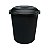 LIXEIRA C/TAMPA 100L REDON PRETA - PLASNEW - Imagem 1