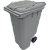 LIXEIRA CONTAINER 240L C/RODA CINZA LP - Imagem 1