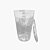 Copo Acrílico c/ Tampa PW-27 550ml c/20un WER - Imagem 2