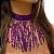 Colar Gargantilha Chocker Franjas Paetês | Dança | Carnaval - CG001 - Imagem 4