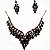 Colar e Par de Brincos Luxo com Pedrarias |Dança do Ventre|Cigana - CL004 - Imagem 4