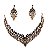 Colar e Par de Brincos Luxo com Pedrarias |Dança do Ventre|Cigana - CL007 - Imagem 4