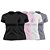 Kit 5 Camisetas Femininas UV PRO Manga Curta blusinha casual básica - Imagem 1