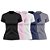 Kit 5 Camisetas Femininas UV PRO Manga Curta blusinha casual básica - Imagem 6