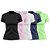 Kit 5 Camisetas Femininas UV PRO Manga Curta blusinha casual básica - Imagem 7