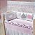 Kit Berço Trança Nuvem Rosa 12 Peças 100% Algodão Rosa cores:Rosa;Tema:Nuvem - Imagem 7