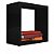 Nicho Decorativo 55X55X20 cm Em Mdf Preto (86213) - Imagem 11