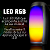 Caixinha De Som Portátil Bass Amplificado Bluetooth LED RGB Cartão SD Rádio F - Imagem 5