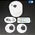 Eshiny- projetor a laser rgb com bateria recarregável de led, aurora, luz de c? - Imagem 7