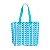 Bolsa Praia Charmosa - Cor: branca com verde e azul - Imagem 4