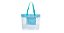Bolsa Praia Charmosa - Cor: branca com verde e azul - Imagem 5