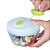 Mini processador manual 400ml da retalhadora do alimento com 3 curvas das lâmin - Imagem 2