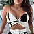 Top de espaguete feminino torcido e shorts conjunto, terno Colorblock - Imagem 4