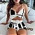 Top de espaguete feminino torcido e shorts conjunto, terno Colorblock - Imagem 6