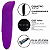 Vibrador de Ponto G Aveludado com Formato Golfinho Roxo - Imagem 2