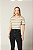 T-SHIRT GOLA V LISTRADA - BEGE SUPERNATURAL - Imagem 4