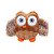 Brinquedo De Pelúcia Para Pets Corujinha Marrom Home Pet Único - Imagem 1