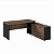 Mesa Diretor de Escritório Tampo 40mm em L 150x170 Armário e Gaveteiro - Imagem 1